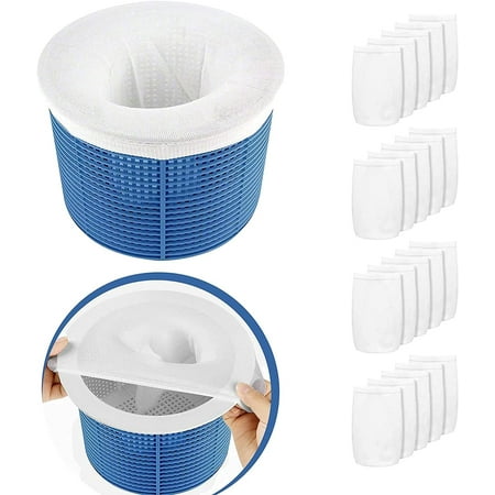 20 Pack Pool Skimmer Socks Filter Replacement Savers for Basket Swimming Pool 
